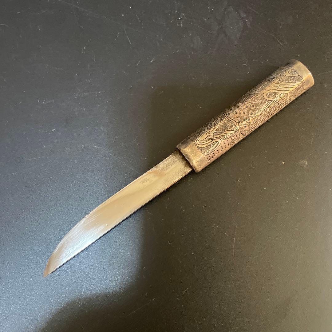 時代　李朝　超銀　銀箸ペーパーナイフ　銀箸ナイフ