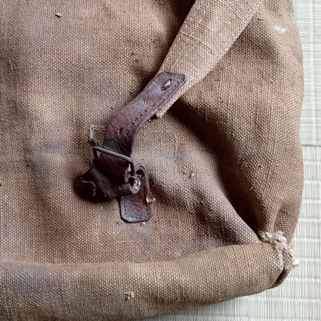 Js42 戦争 戦中 ヴィンテージ 装備袋 軍艦装備 日本軍リュック 昭和