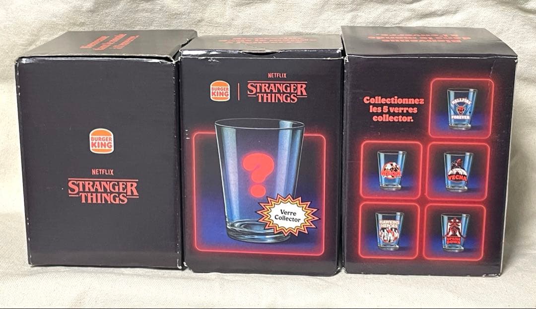 ストレンジャーシングス コップ グラス 海外 バーガーキング コラボ 3