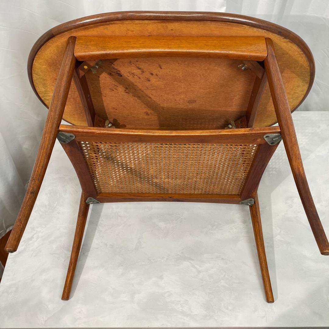 希少】オールドマルニ センターテーブル 天板：ブビンガ材 脚：カリン