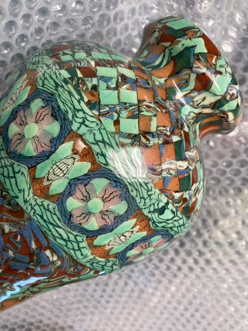 vallauris フランス JEAN GERBINOヴィンテージ花瓶 - メルカリ