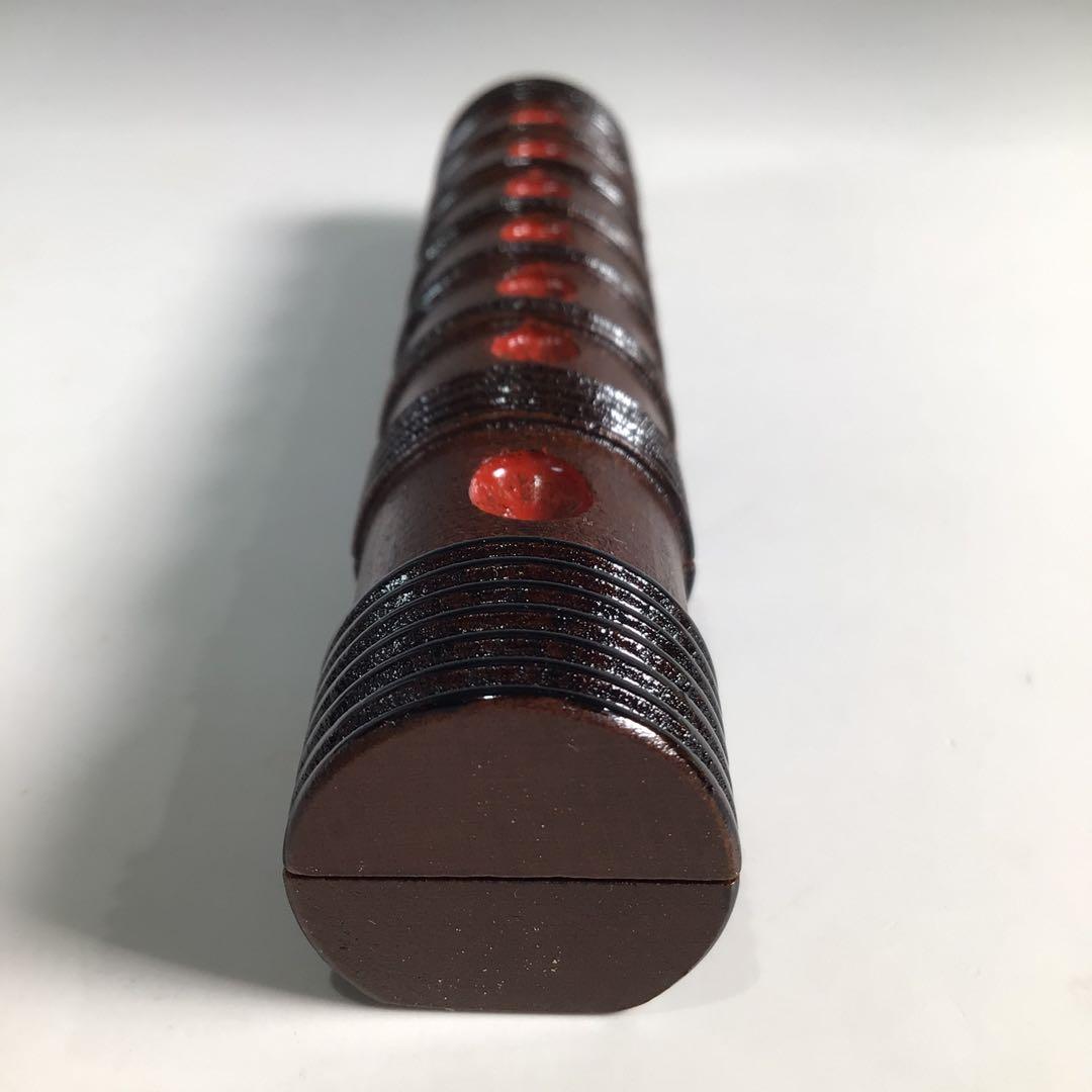 N520 N373 2点‼️『高橋正良作』『内金塗』『笛香合』 共箱 茶道具