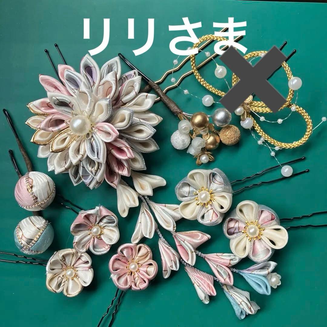 つまみ細工髪飾り　七五三 つまみ細工 七五三髪飾り✨ 〜3歳様向け〜 よくここまで無事に育って