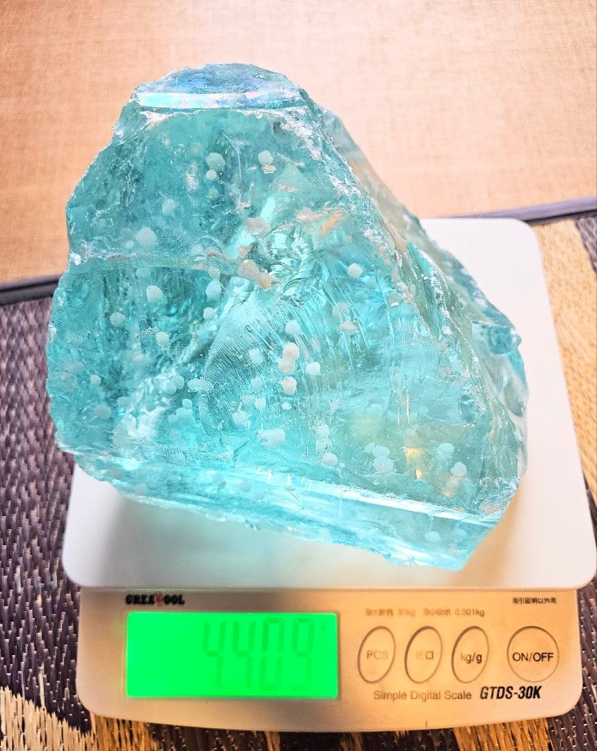 超巨大‼️4.4kg‼️クリストバライト入りネリーランド産 アンダラクリスタル