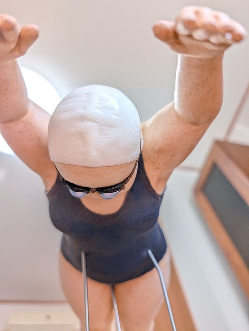 創作作家人形高橋操スクール水着、水泳