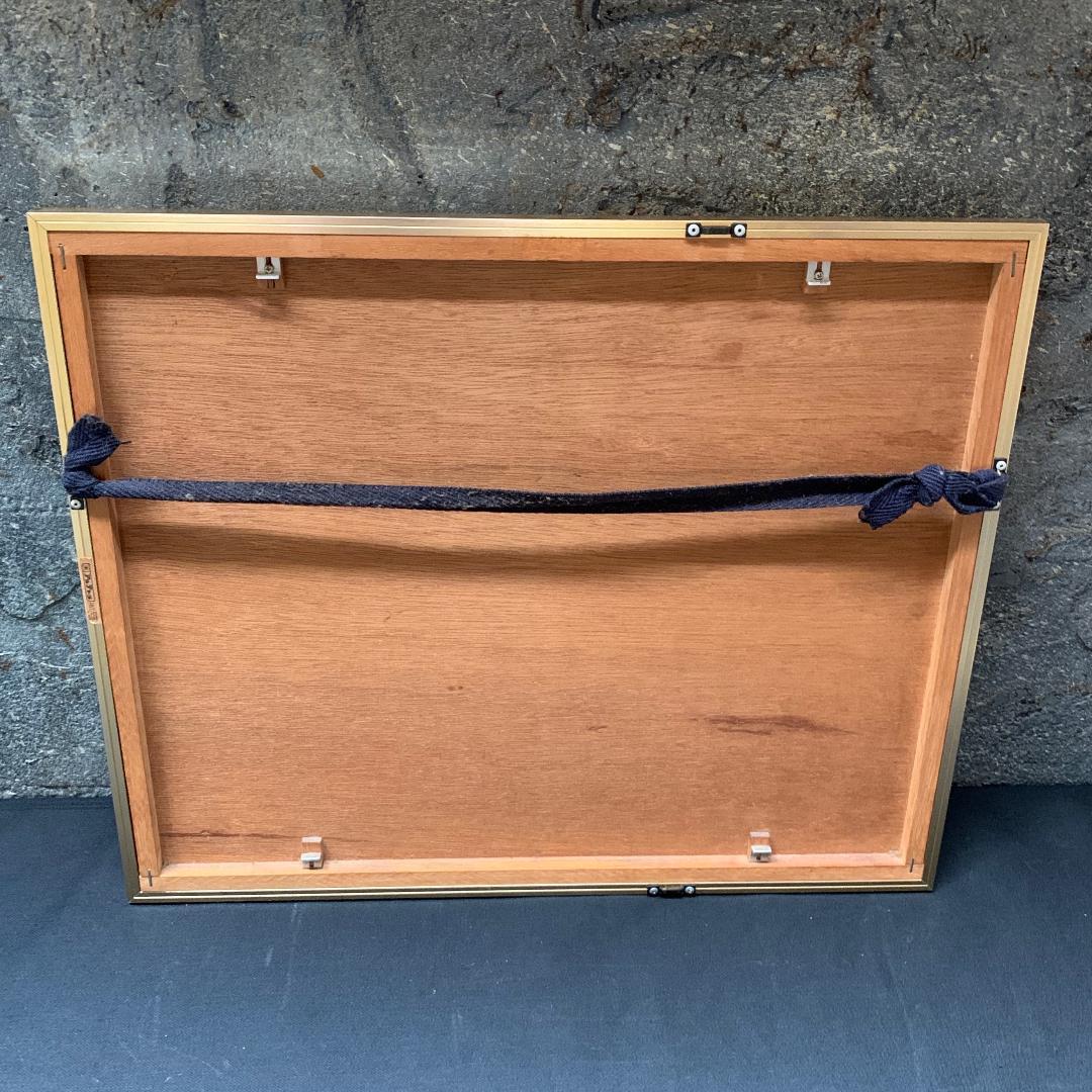 伊藤 倭子 絵画 銅版画 直筆サイン ed.91/150 パンジー 額装付