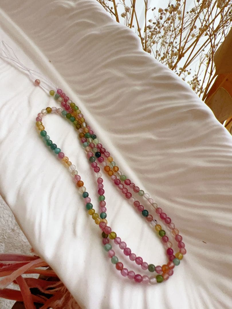 トルマリン　マルチ　2.5mm  パワーストーン　天然石