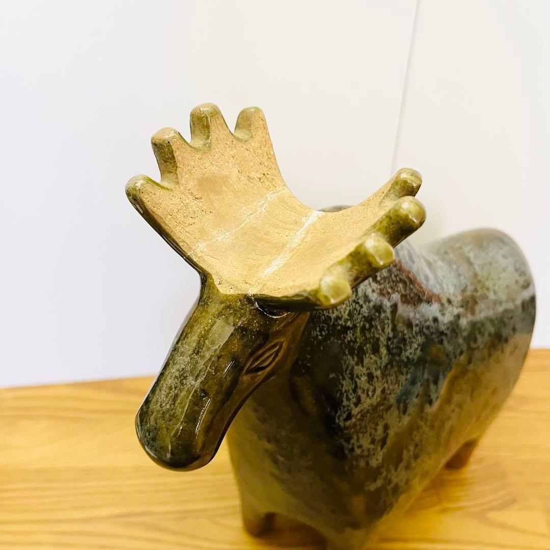 リサラーソン/STORA ZOO/ヘラジカ】北欧/大きな動物園/修復済 - メルカリ