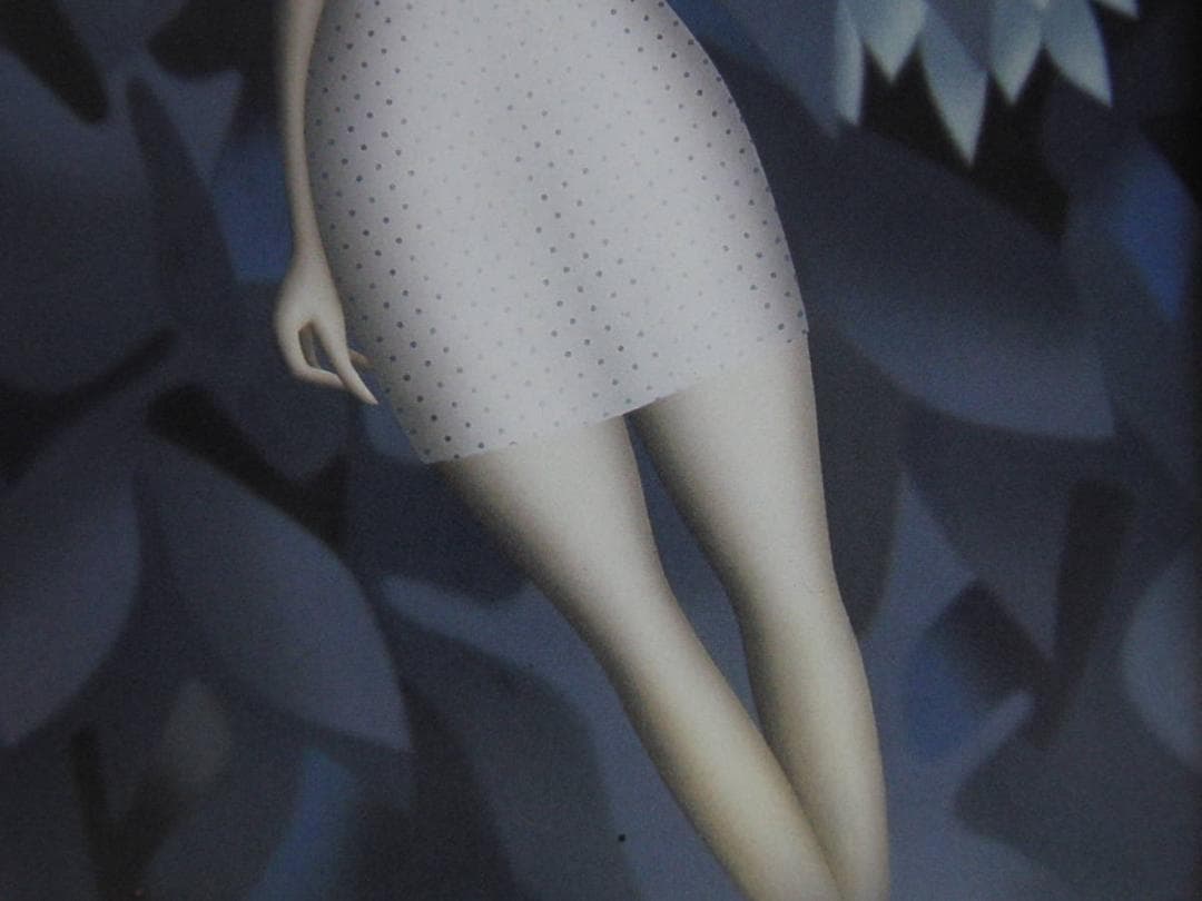 東郷青児、【若い日の思い出】、希少な額装用画集より、状態良好、新品