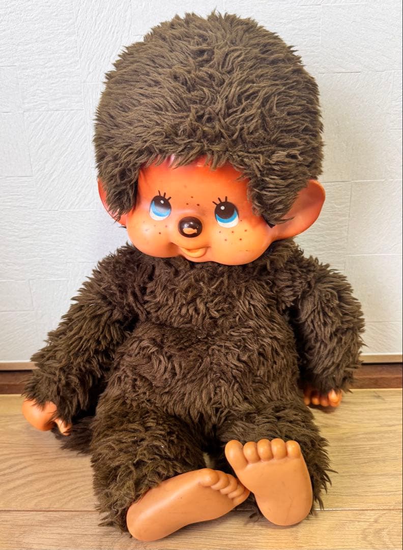 モンチッチ 昭和 レトロ ぬいぐるみ セキグチ ブルーアイ Lサイズ