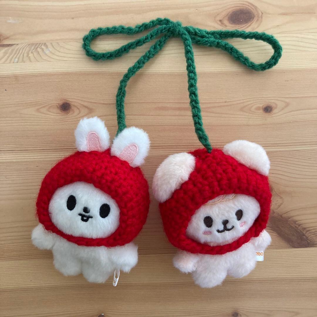 skzoo 10cm ぬい服 さくらんぼ ハンドメイド パピーム リビット - メルカリ