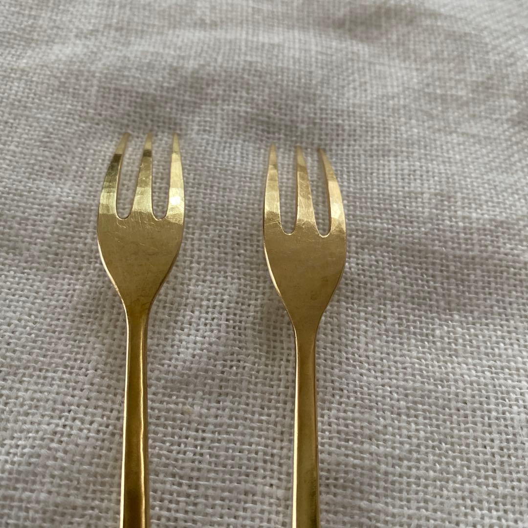 佐藤祐子　YUKO SATO 真鍮フォーク　2本セット