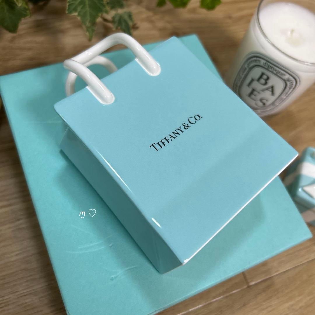 ティファニー ショッパー ショッピングバッグ オーナメント 陶器