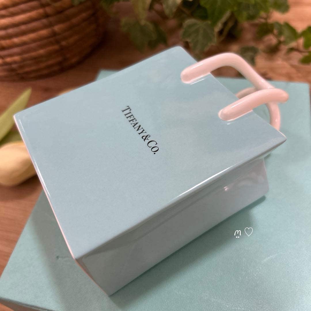 ティファニー ショッパー ショッピングバッグ オーナメント 陶器