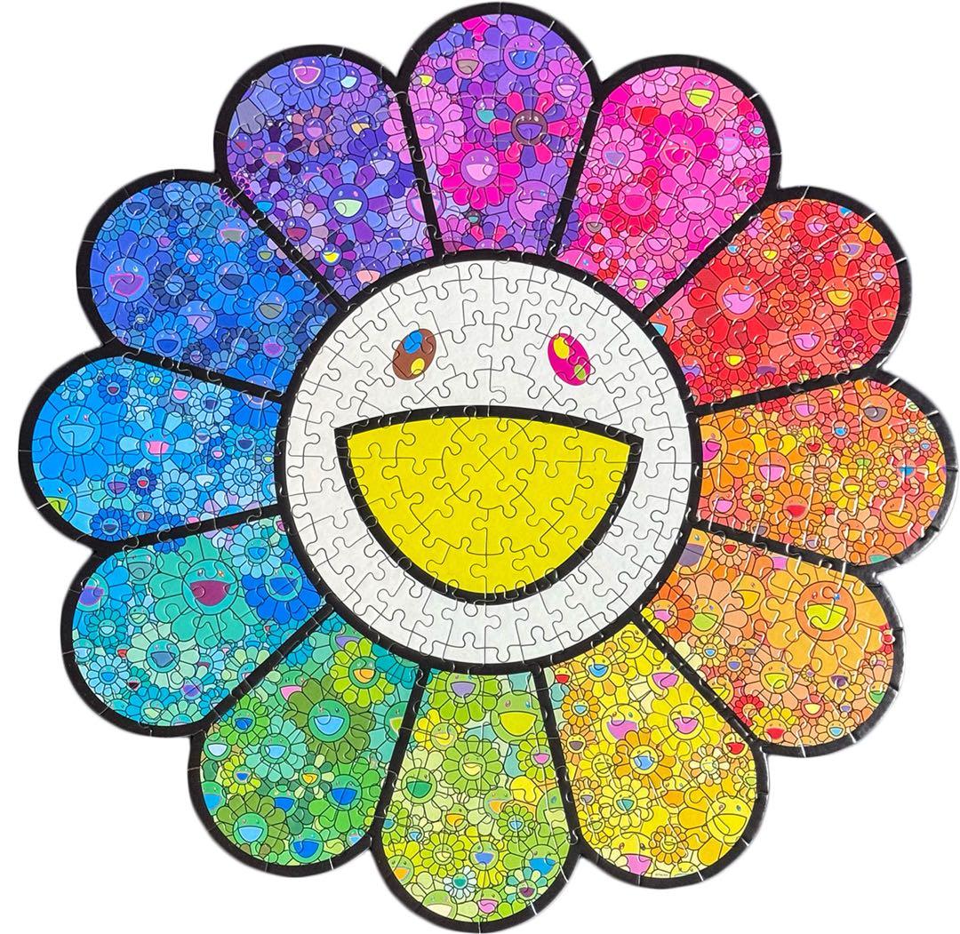 2個セット】⭐︎新色⭐︎村上隆 フラワー型 ジグソーパズル