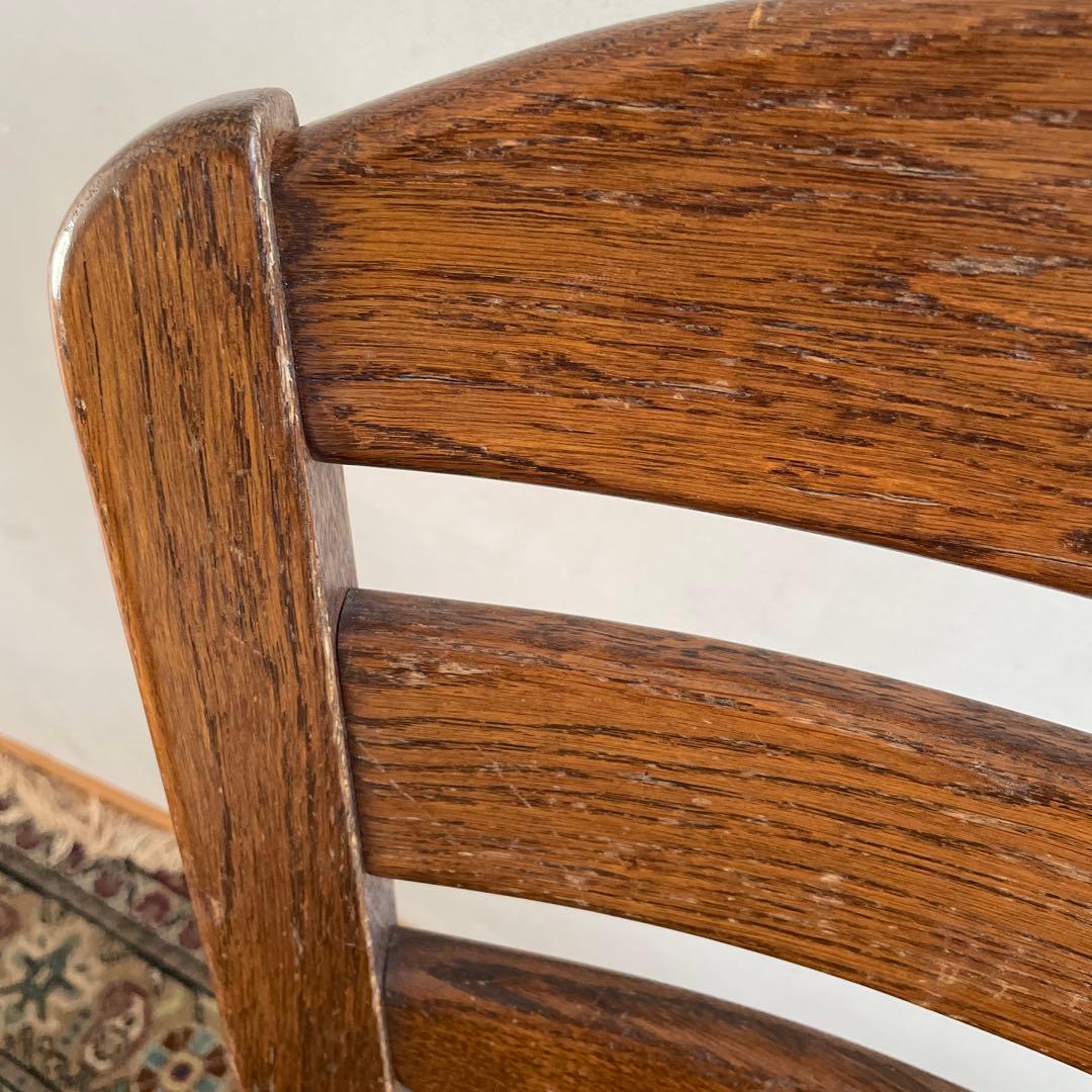 ④ オランダ製 ダイニングチェア オーク材 無垢材