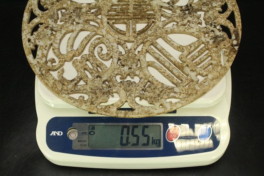 中国美術 白石刻 寿字 装飾 盤 φ28.5cm(RC893) - メルカリ