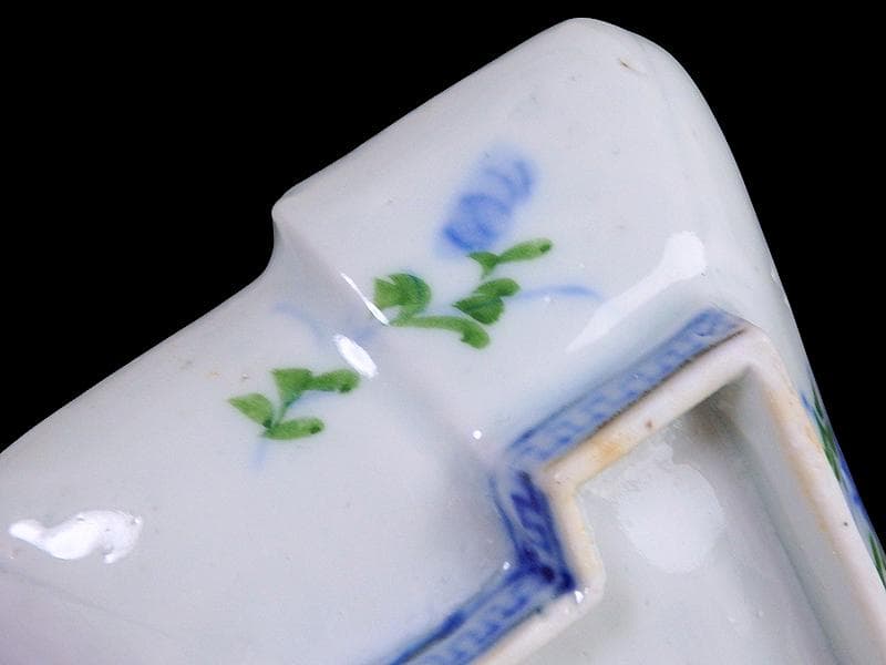 古伊万里 染錦 梅に菊 松に短冊の図 変形長皿 5客 B048AS-CWx - メルカリ