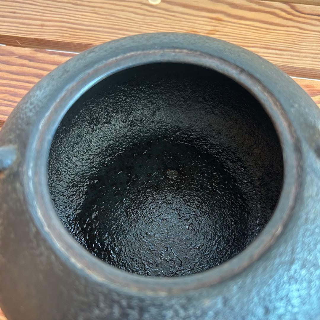 【名品・入手困難】南部鉄器 釜定 鉄瓶「新珠 肌」1.5L 刻印有 宮伸穂