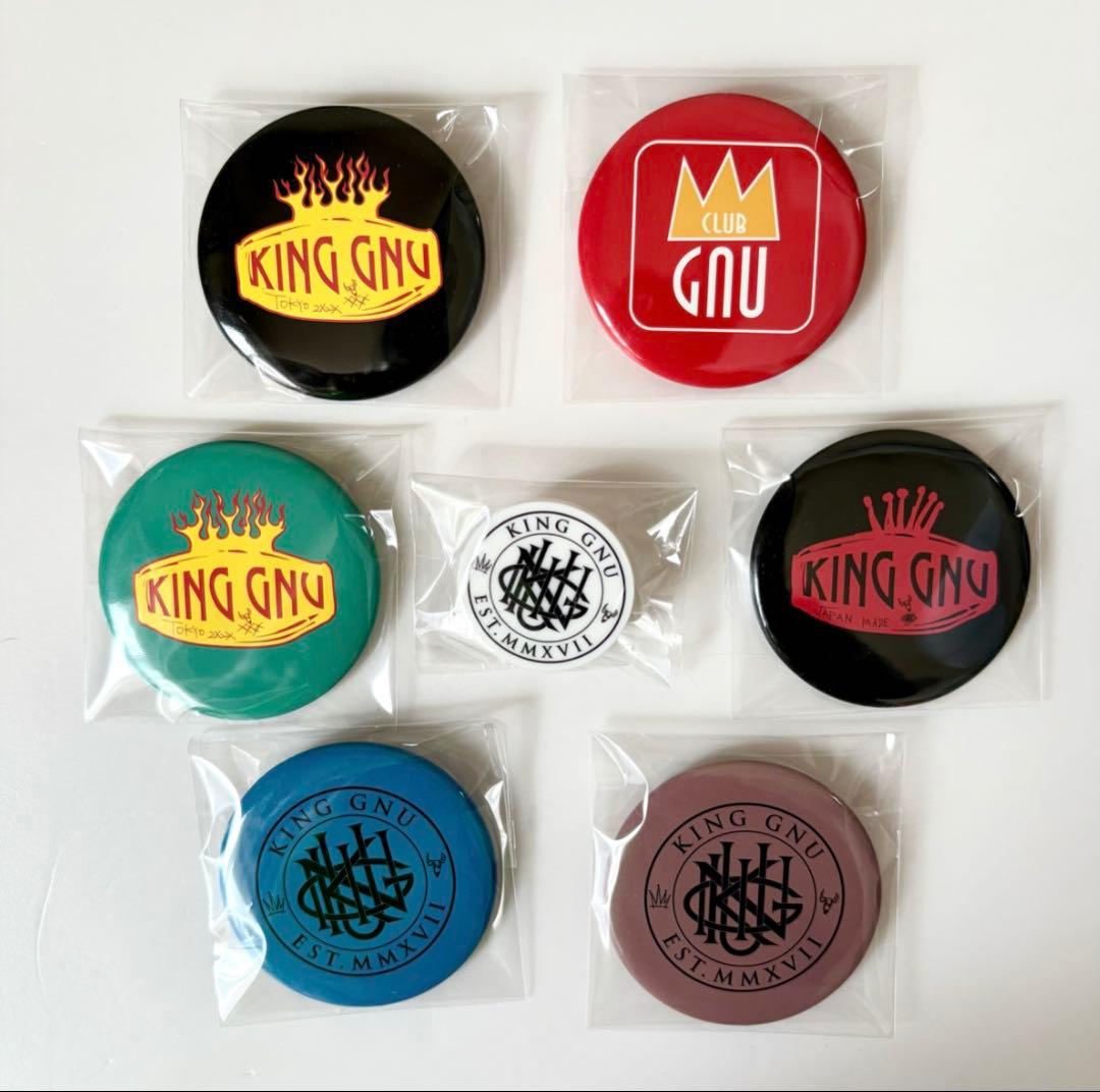King Gnu キングヌー ファンクラブ限定ガチャ 缶バッジ ピンバッジ