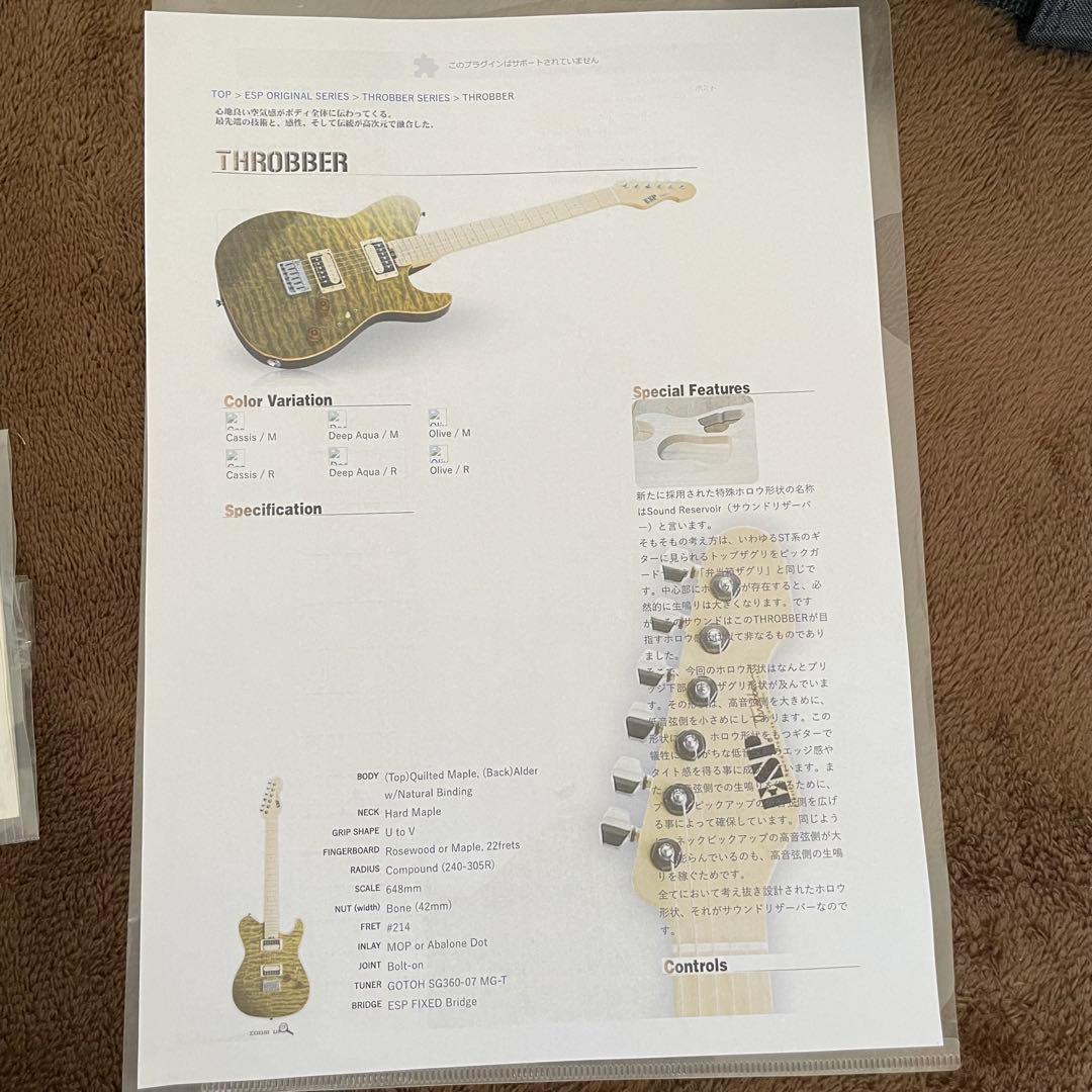 まお様専用ESP THROBBER エレキギター2006年製 - メルカリ