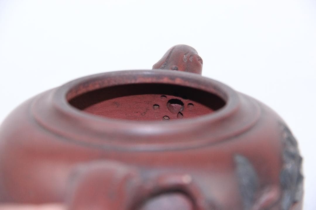 唐物 時代 朱泥 高建芳 銘 紫泥 紫砂壺 宜興 蓋款 FF01-04 - メルカリ