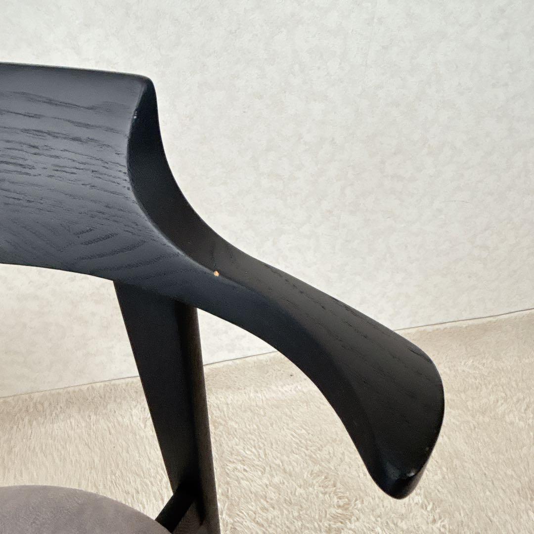 2脚セット】イバタインテリア アーム チェア 肘掛け ルンバ 通せる