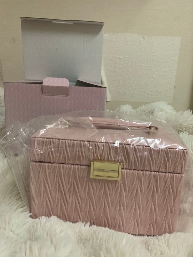 Francfranc ピンク アクセサリーケース Francfranc（フランフラン） 収納 エンボス ミニトラベル ジュエリー