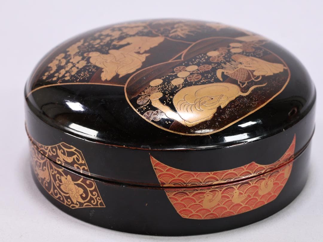 前田家伝来 江戸期 天下一中嶋和泉守貞次作 松竹梅五曜玄武紋様 古鏡