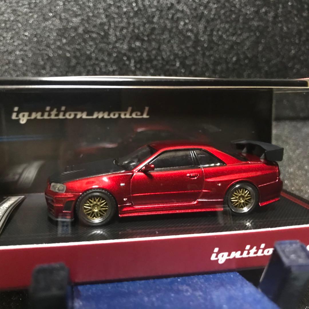 イグニッションモデル 1/64 スカイライン R34 GTR 限定レッド 未開封