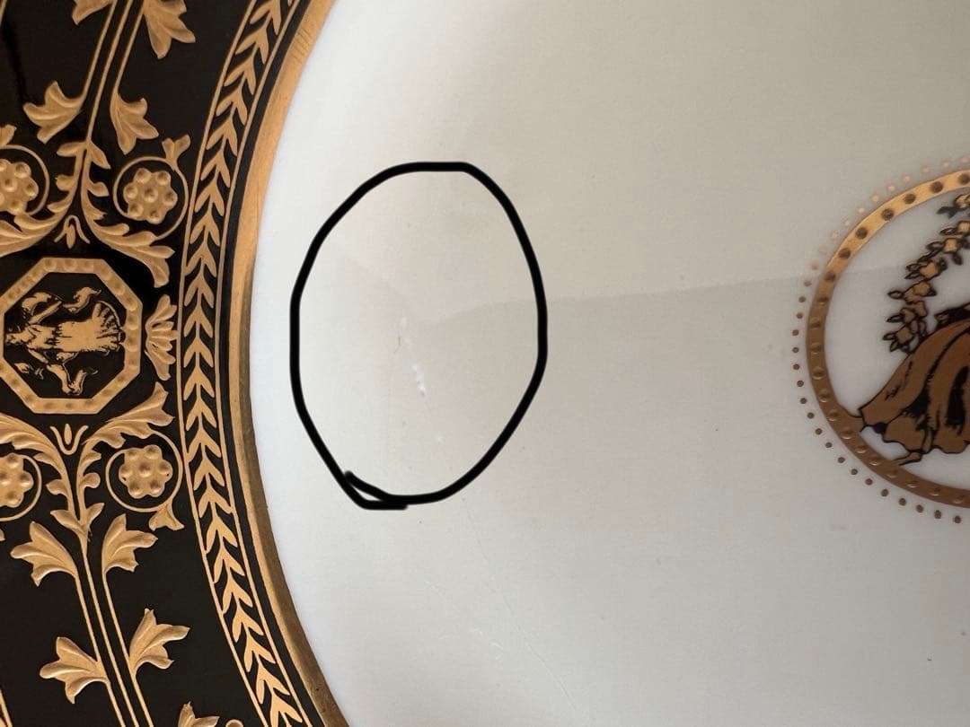 希少】ウェッジウッド アストバリー ブラック プレート 2枚セット 黒壺