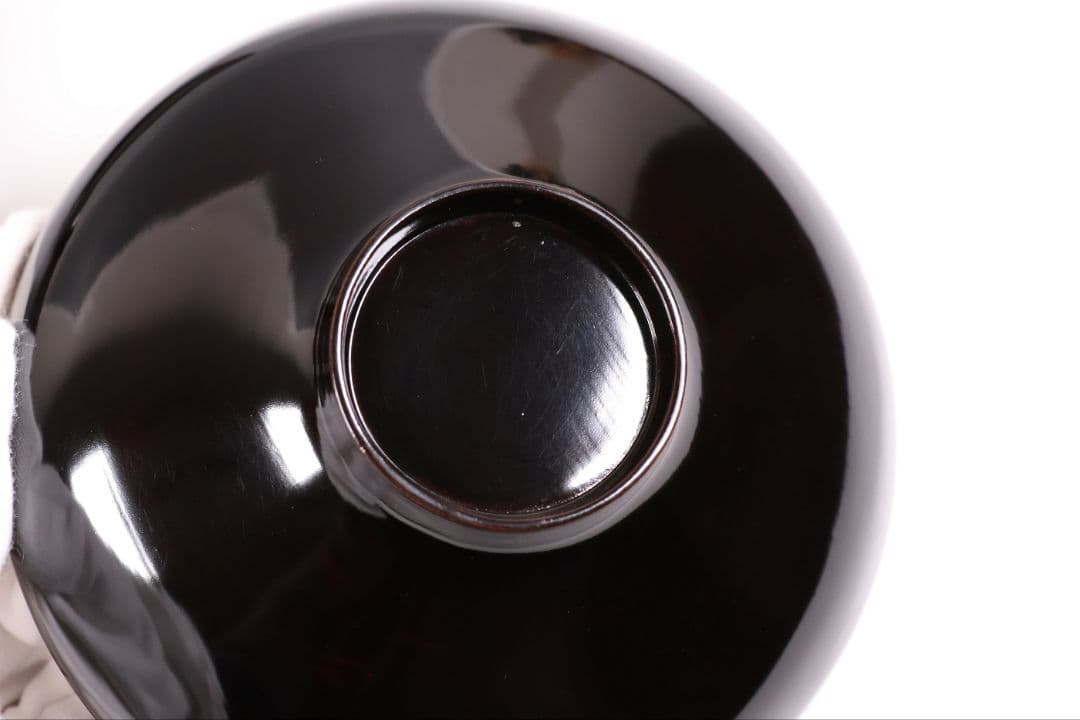 CM352】時代蒔絵椀 竹に鶏金蒔絵 平椀二客 木製 /(検) 輪島塗加賀能登