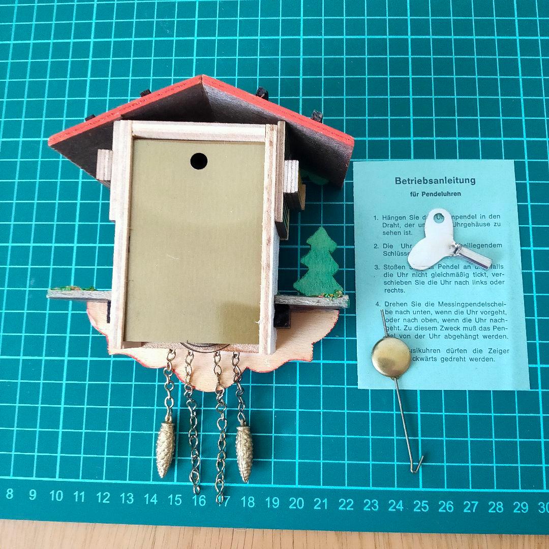 西ドイツ/エングストラー社製】森の時計 ゼンマイ巻 ミニチュア鳩時計