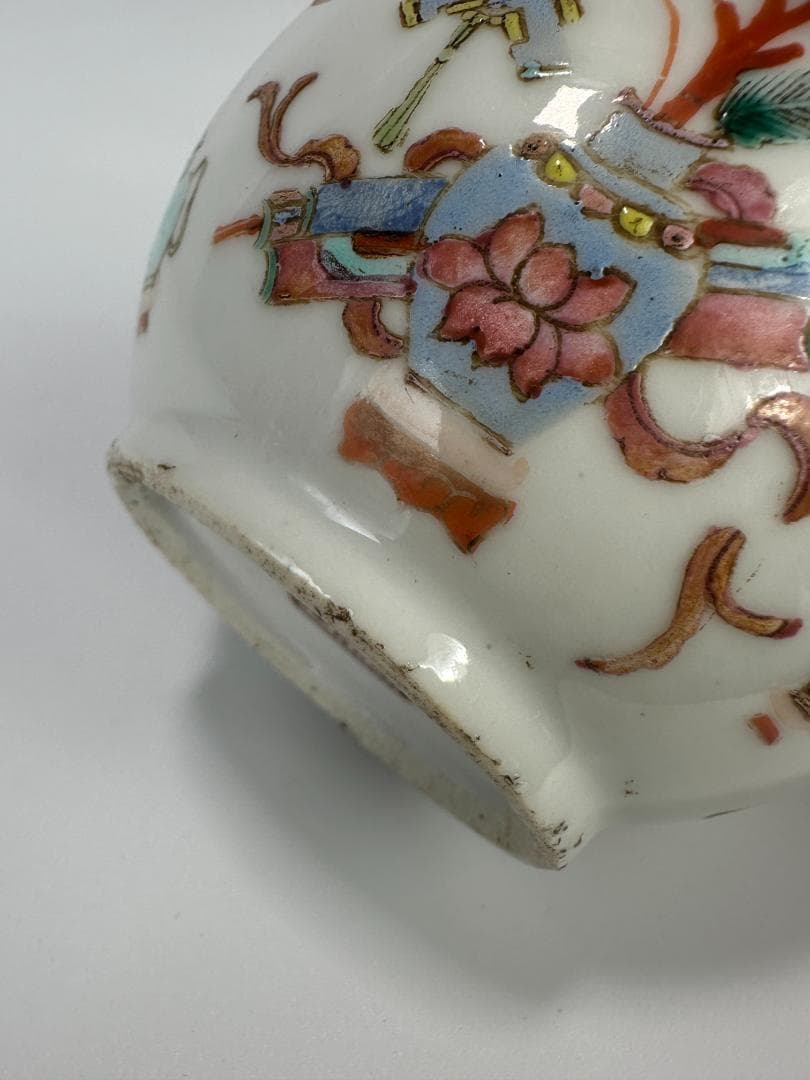 中国清代 粉彩雑宝文 水洗 水盂 文房具 唐物 時代 古玩 - メルカリ