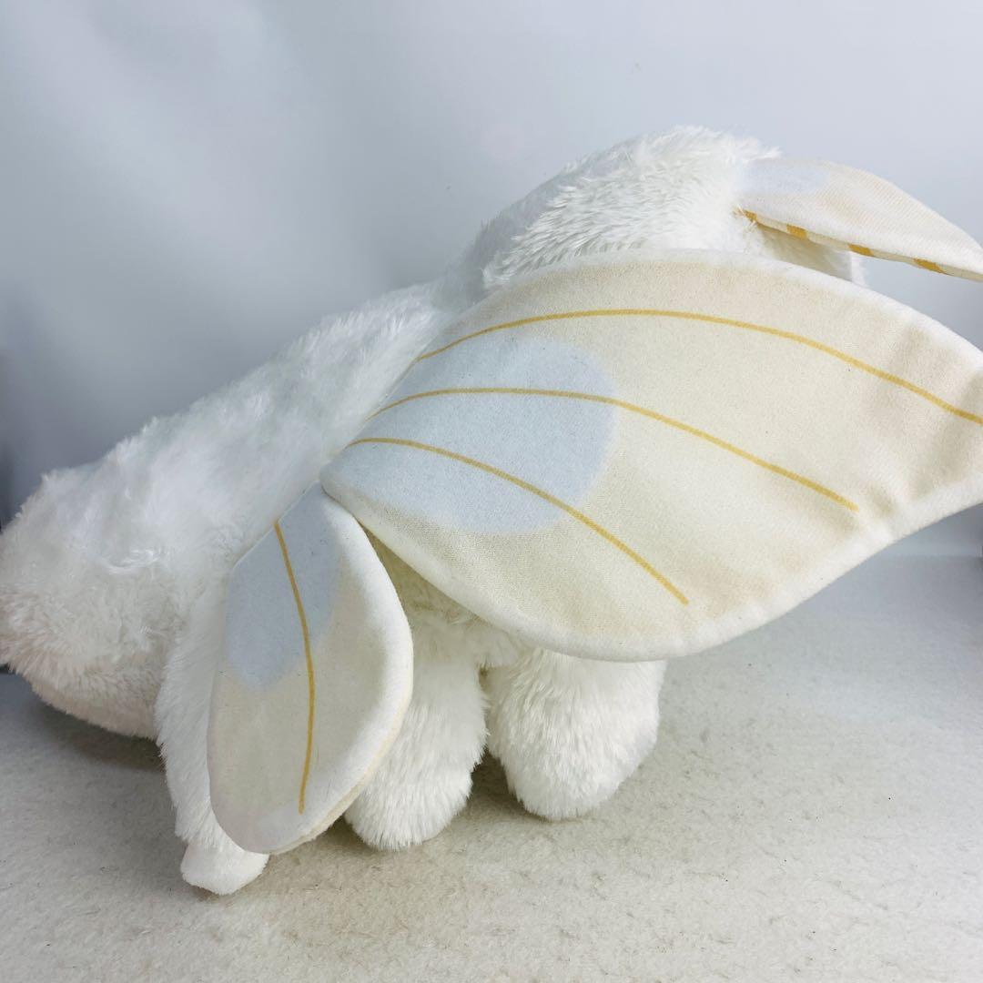 ふわふわモスちゃん BIGぬいぐるみ シロモ カイコガ 白 ホワイト