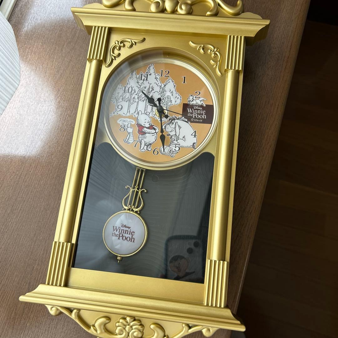 プーさん 時計 Winnie the Pooh アンティーククロック 約40cm - メルカリ