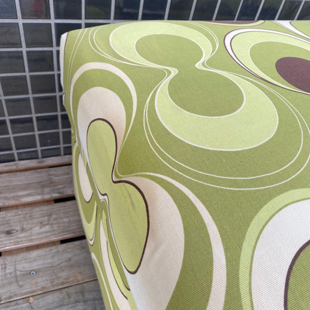 昭和レトロ 茶箱リメイクスツール ミッドセンチュリー スペースエイジ