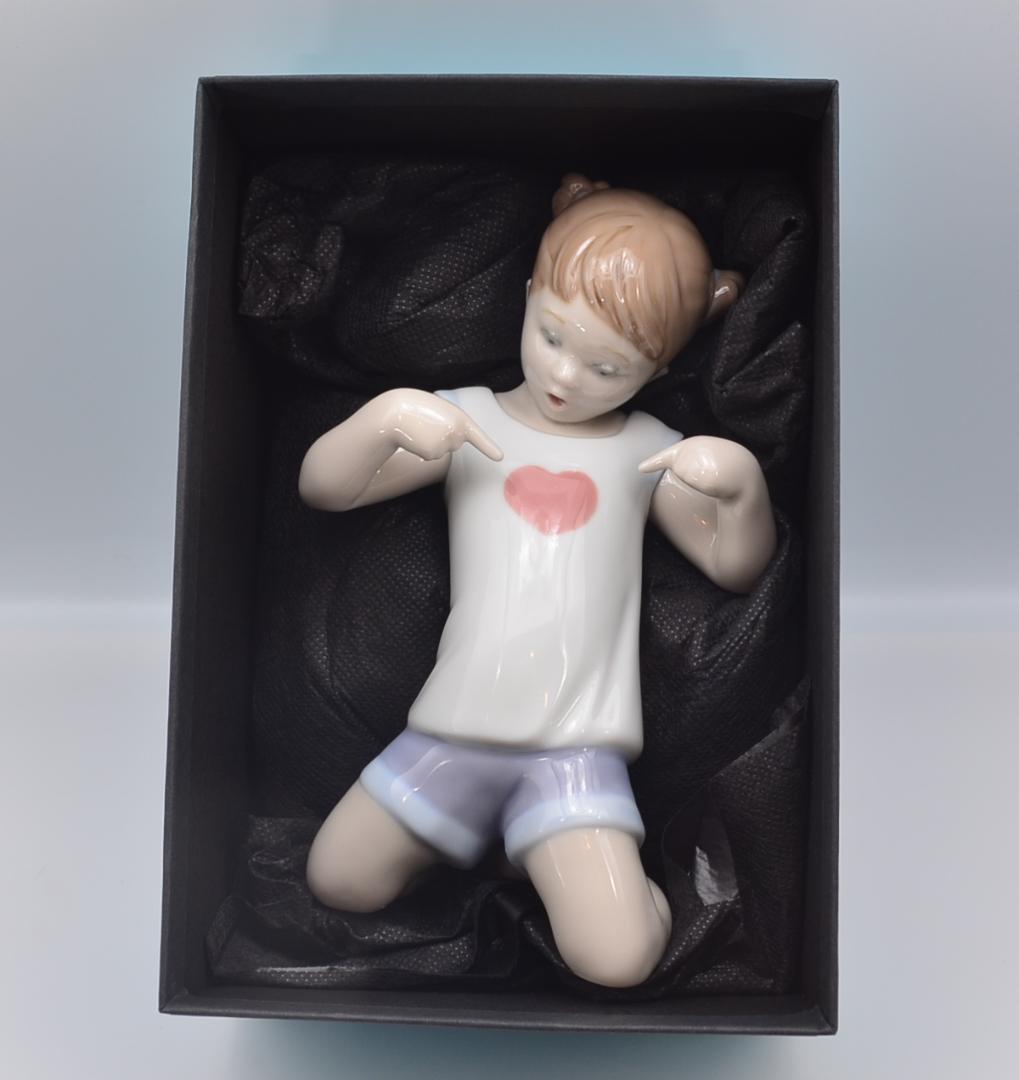 私のハートを聞いて ＃9212 ☆リヤドロ スペイン 光沢仕上げ 箱付き 絶版