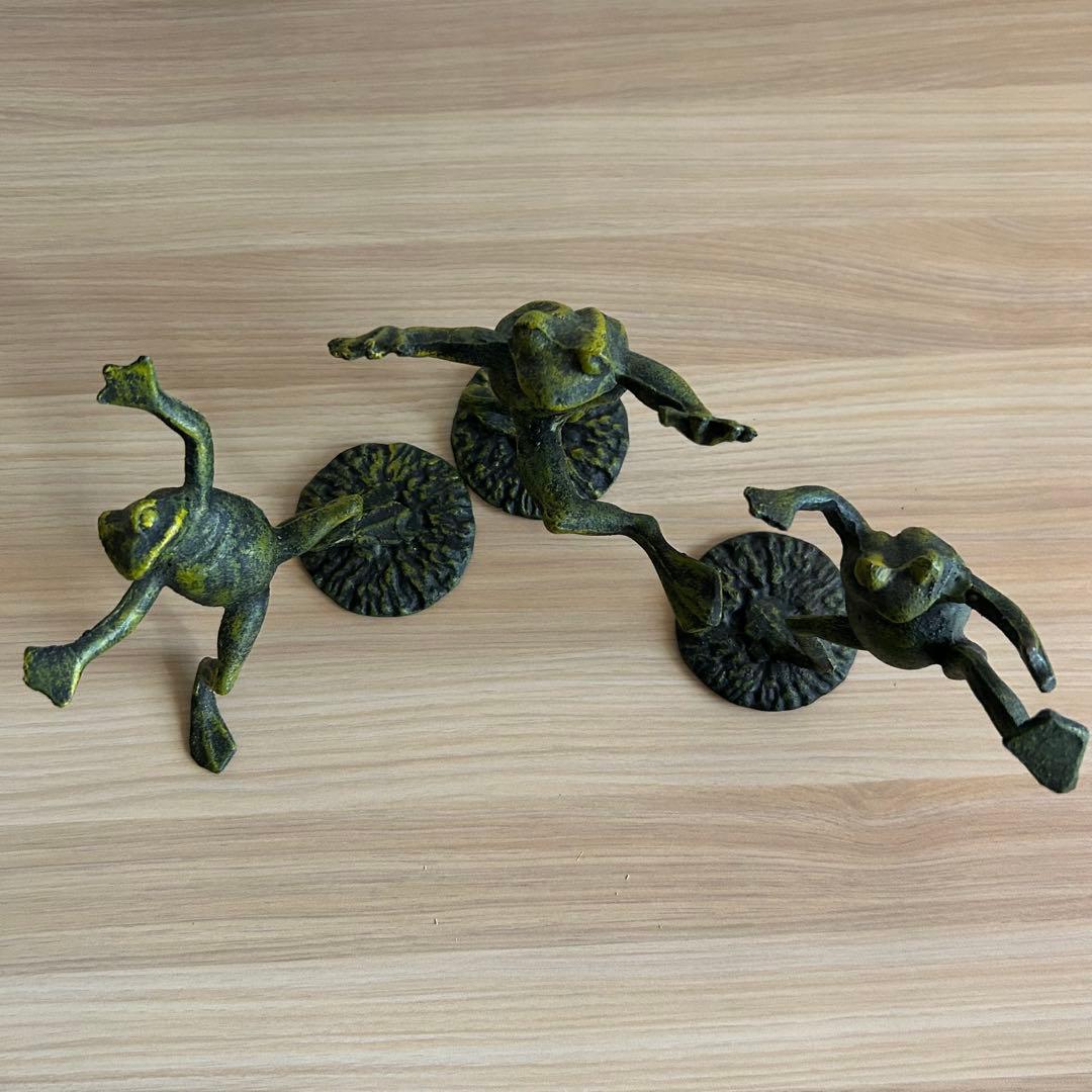 カエル 鋳物 鉄器 置物 セット 縁起物 - メルカリ