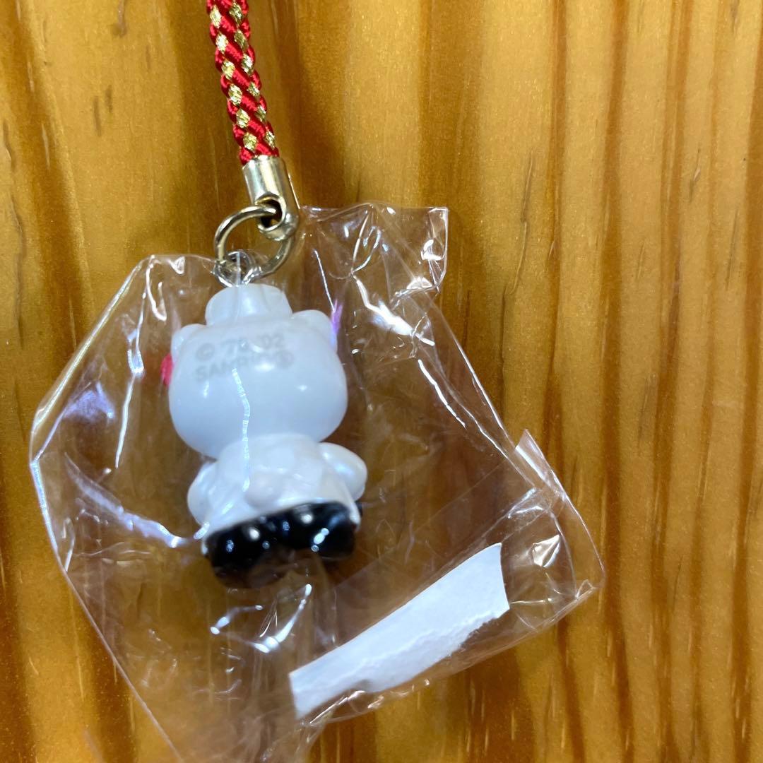 ハローキティ 根付け お土産 ご当地キティ 福岡・博多限定 2002年 赤