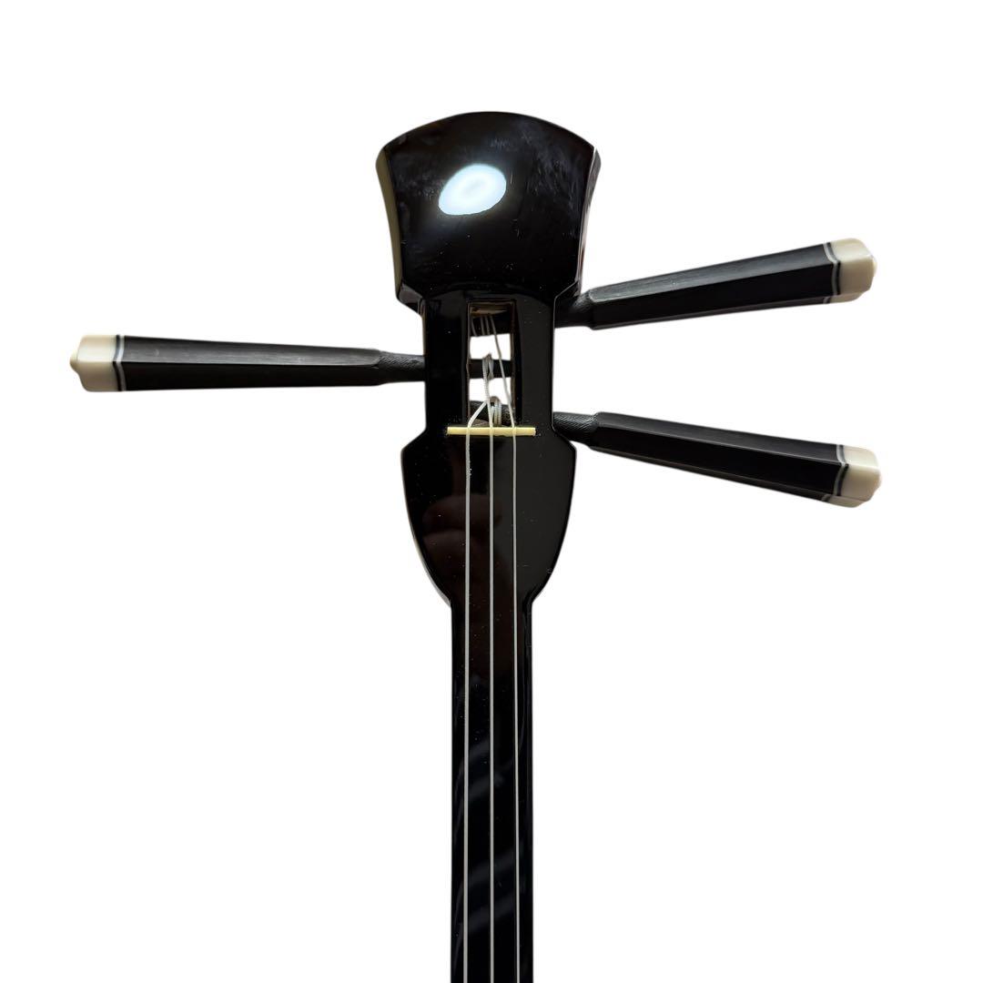 美品フルセット】沖縄三味線 蛇本皮 強化張り ZENONケース付 119-3