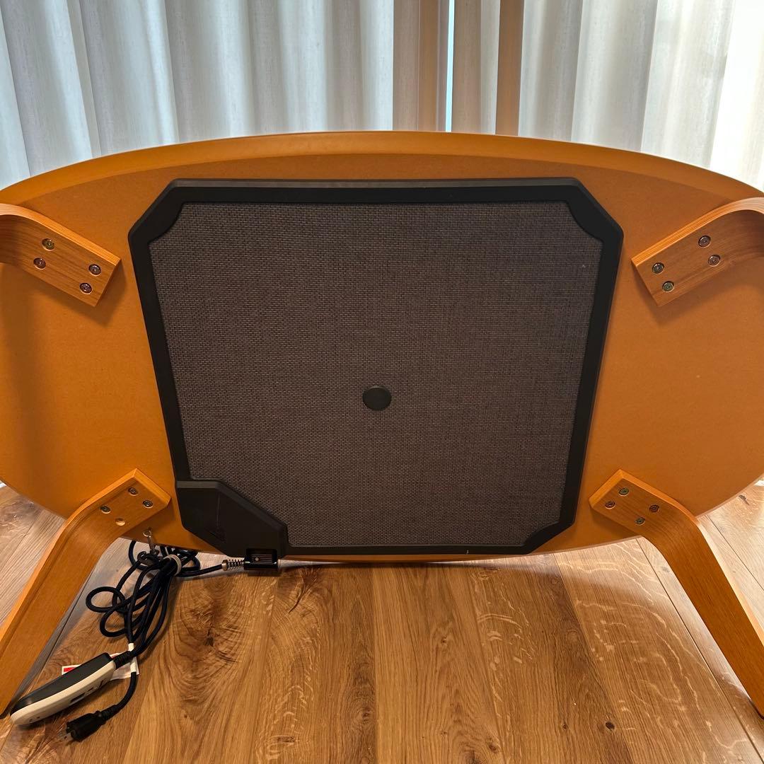 無印良品 テーブル 楕円形こたつ本体 タモ材曲木脚 MJ