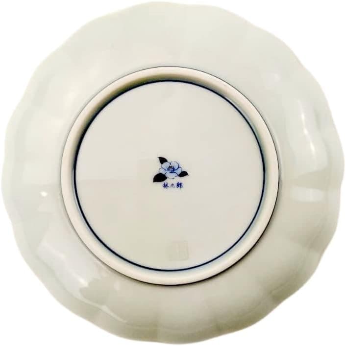 値下げ　新品　林九郎窯　藍青　銀彩　祥瑞　プレート　24.5cm　皿　①