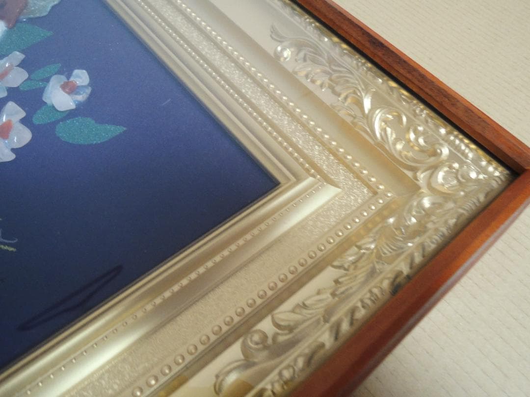 宝石画・貴石画】花瓶の花【東商・刻印付き】 - メルカリ