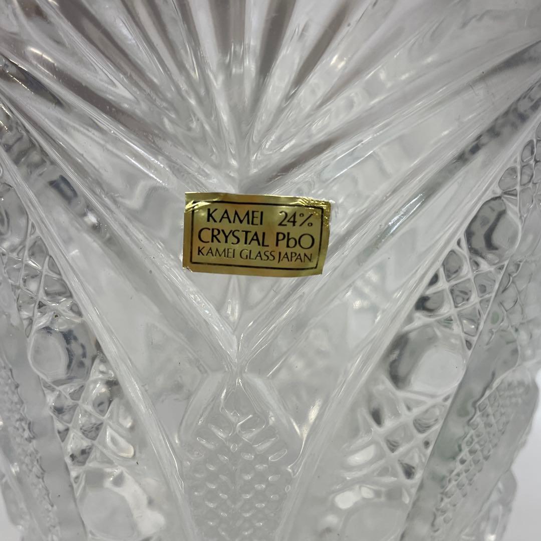 KAMEI 24% PbOクリスタル 花瓶 カメイガラス 24％クリスタル 花瓶