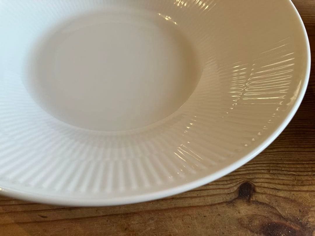 ロイヤルコペンハーゲン ホワイトフルーテッド 23.5ディーププレート×5