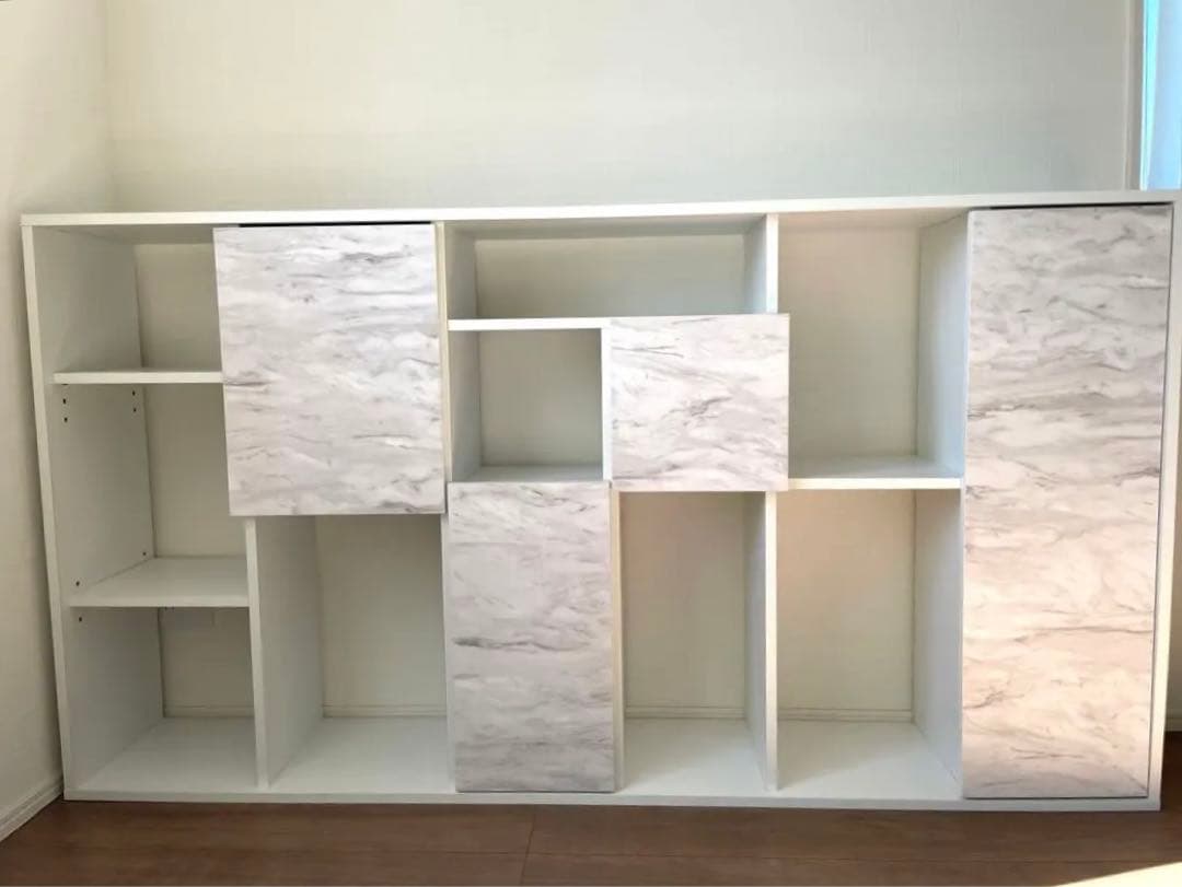 【期間限定値下げ】【美品】LOWYA ロウヤ 収納 本棚 シェルフ ディスプレイ LOWYA（ロウヤ） 本棚 大容量 おしゃれ 扉付き ラック 収納 オープン