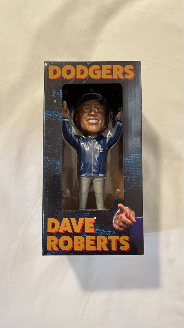 ロバーツ監督 バブルヘッド 人形 ドジャース 2025年4月26日 新品未開封