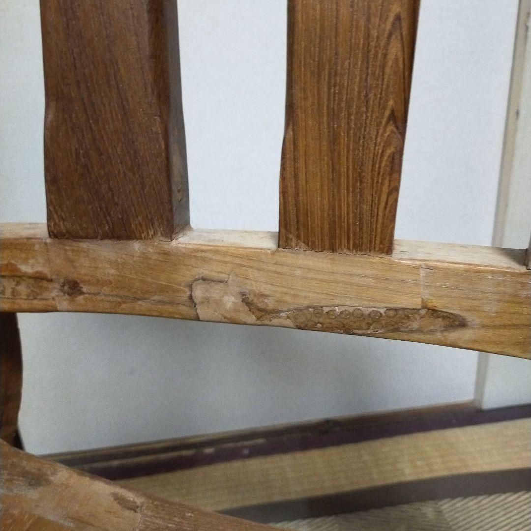 直接引取り限定!】オールドチーク 無垢材 ナチュラルウッド チェア