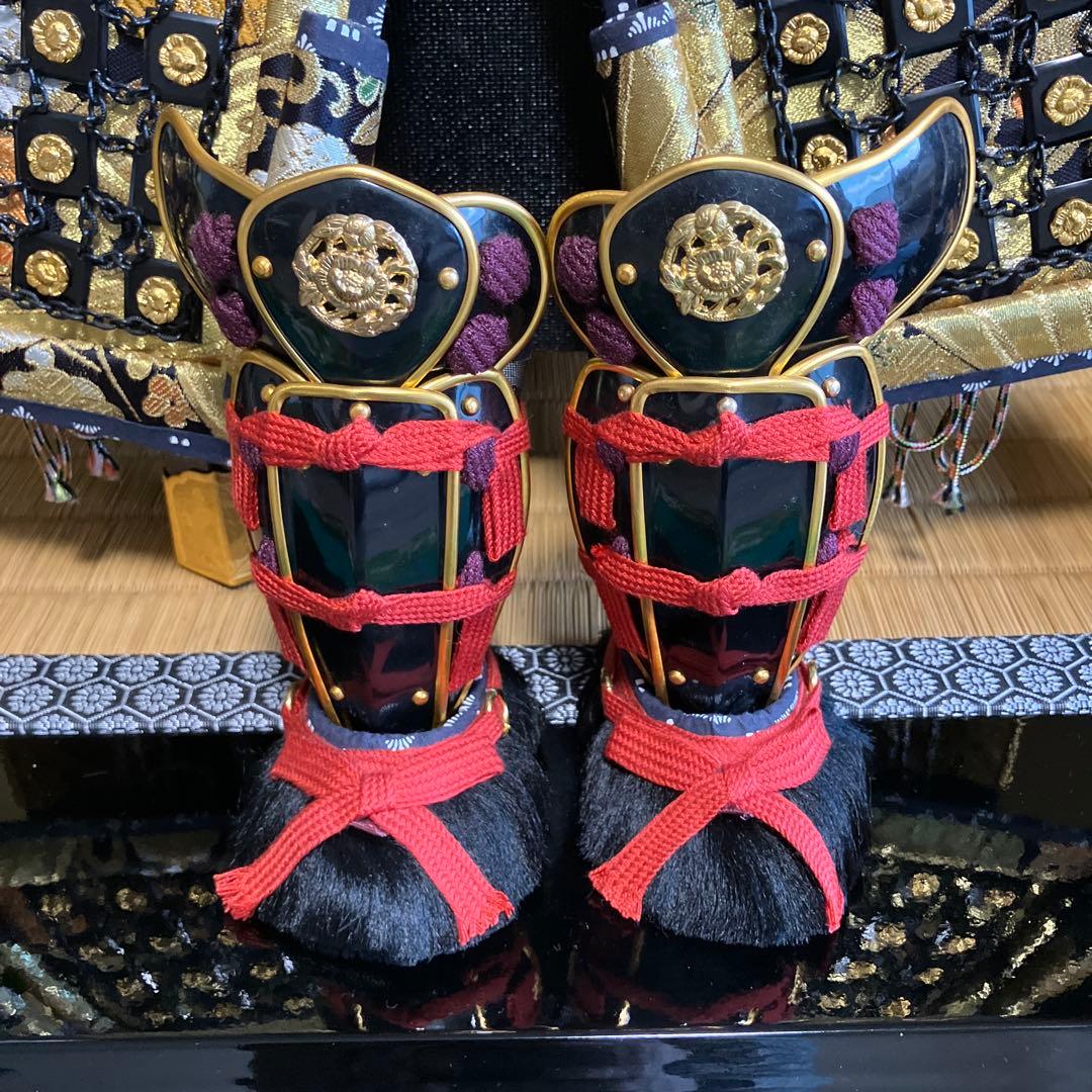 五月人形1️⃣ 大鎧 弓太刀 飾り台 金屏風セット 京都平安雅峰 純金箔